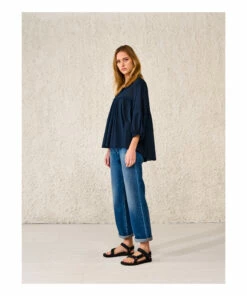 Doushka Blouse - Women’s Collection - Navy blue Bellerose Fashion Adult 10 Doushka Blouse - Women’s Collection - Navy blue Bellerose Fashion Adult -Bellerose Elegant Shop doushka blouse women rsquo s collection navy blue bellerose fashion adult 4