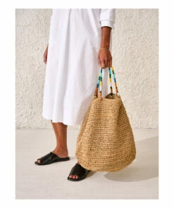 Eleonor Raffia Tote Bag - Women’s Collection - Natural Bellerose Fashion Adult -Bellerose Elegant Shop eleonor raffia tote bag women rsquo s collection natural bellerose fashion adult 2