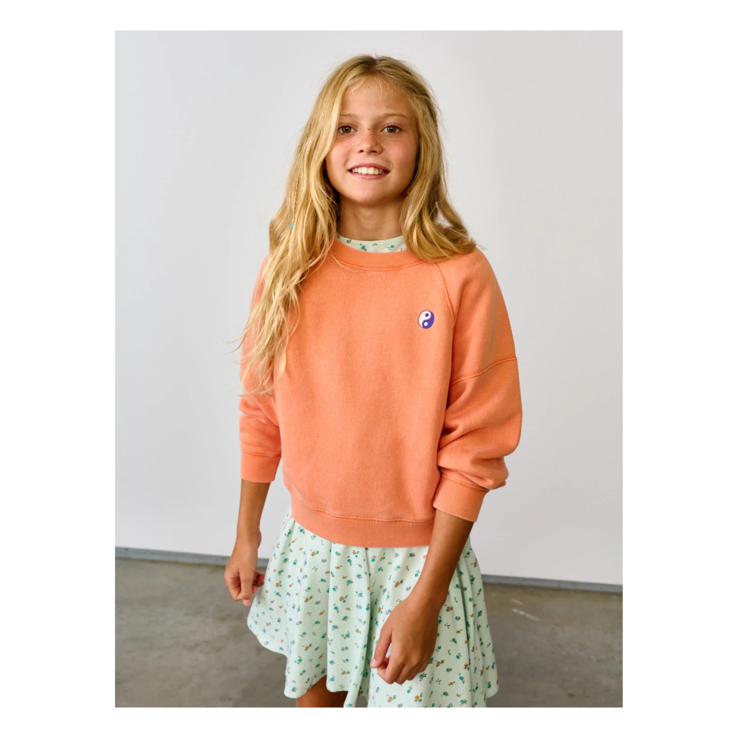 Fade Sweatshirt Orange Bellerose Fashion Teen, Children 2 Fade Sweatshirt Orange Bellerose Fashion Teen, Children - Image 2