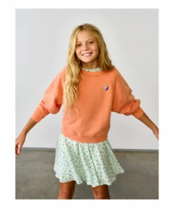 Fade Sweatshirt Orange Bellerose Fashion Teen, Children 11 Fade Sweatshirt Orange Bellerose Fashion Teen, Children -Bellerose Elegant Shop fade sweatshirt orange bellerose fashion teen children 2