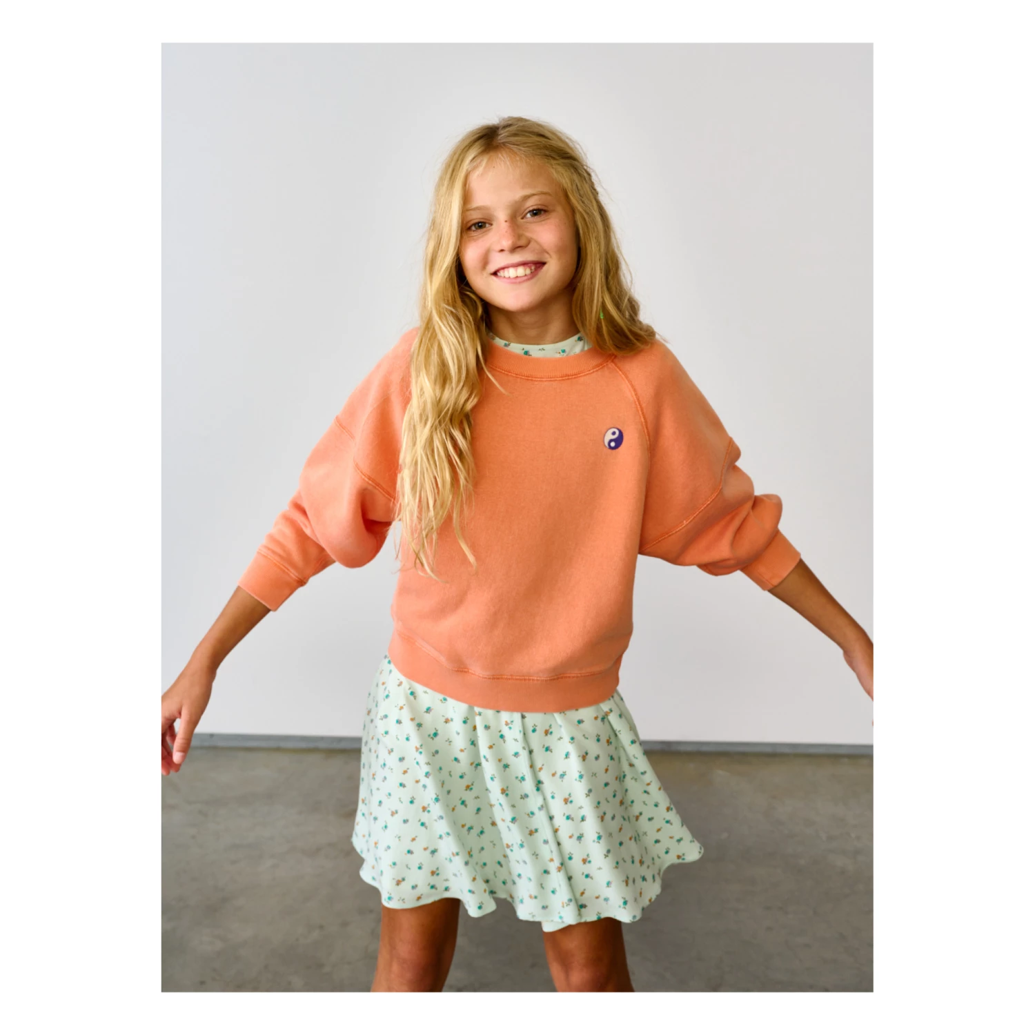Fade Sweatshirt Orange Bellerose Fashion Teen, Children 3 Fade Sweatshirt Orange Bellerose Fashion Teen, Children - Image 3
