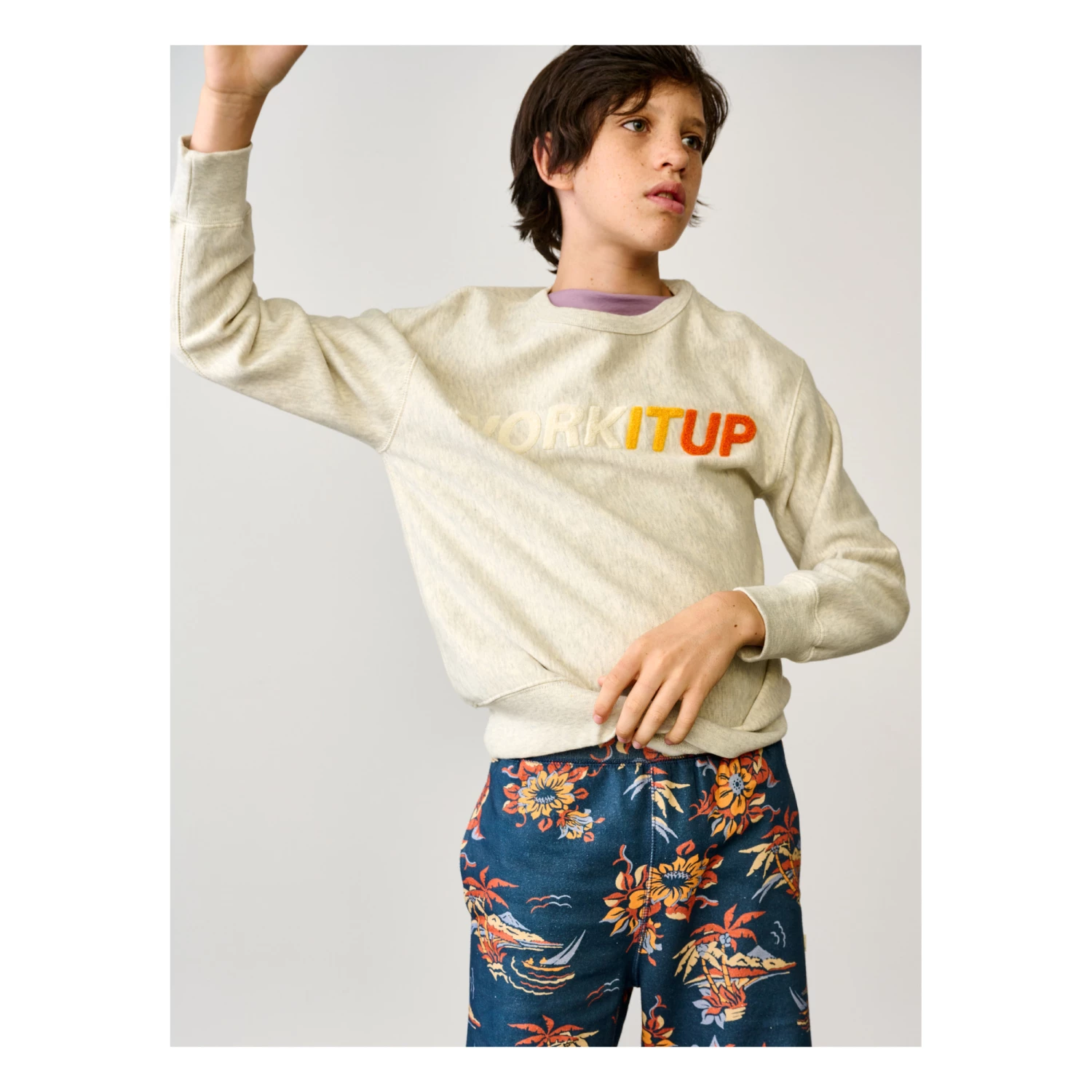 Fago Sweatshirt Light grey Bellerose Fashion Teen, Children 2 Fago Sweatshirt Light grey Bellerose Fashion Teen, Children - Image 2