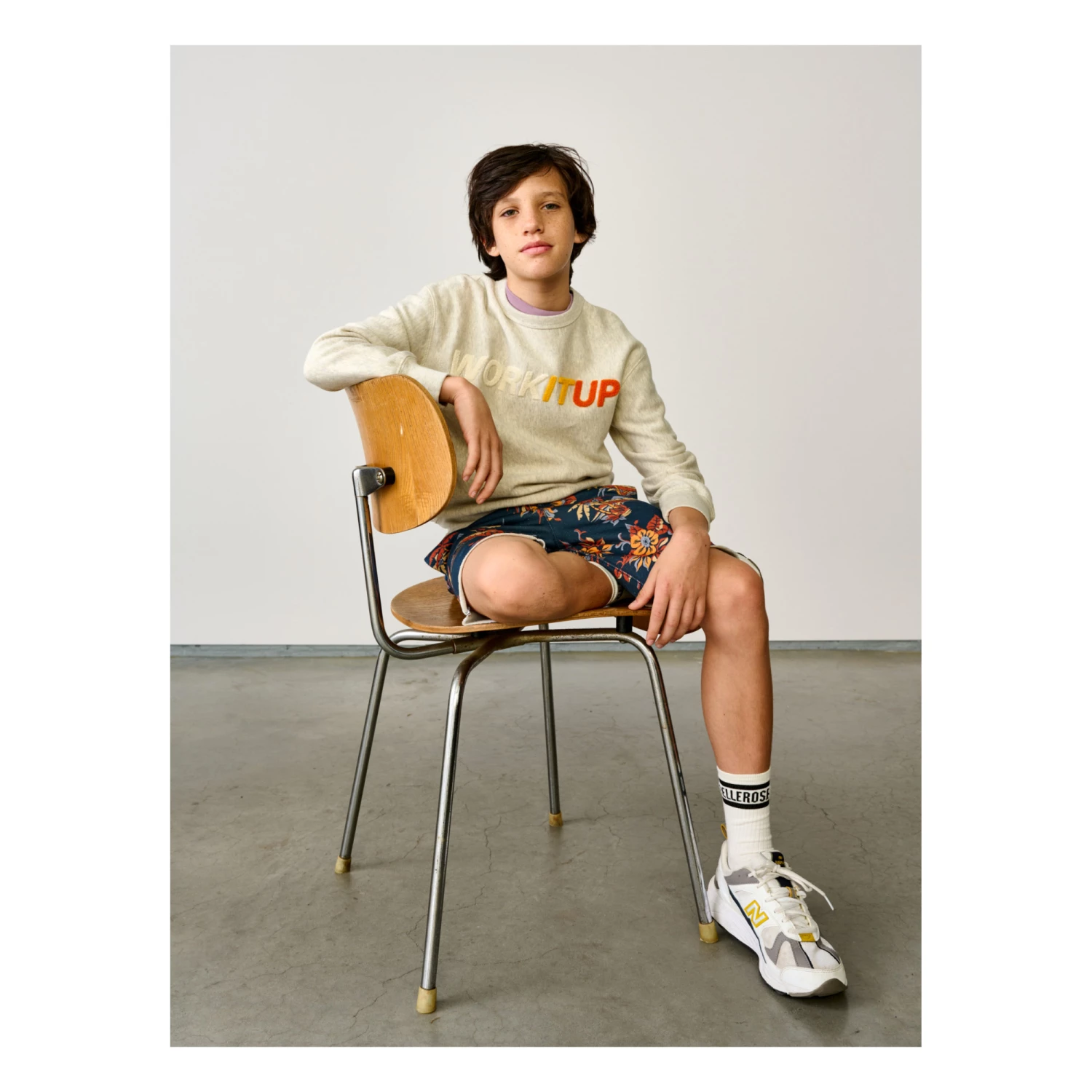 Fago Sweatshirt Light grey Bellerose Fashion Teen, Children 3 Fago Sweatshirt Light grey Bellerose Fashion Teen, Children - Image 3