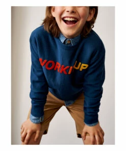 Fago Sweatshirt Peacock blue Bellerose Fashion Teen, Children -Bellerose Elegant Shop fago sweatshirt peacock blue bellerose fashion teen children 3