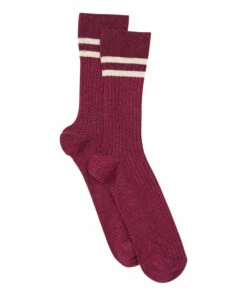 Farly Organic Cotton Glitter Socks - Women’s Collection - Plum Bellerose Fashion Adult