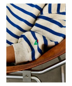 Fash Striped Sweatshirt Navy blue Bellerose Fashion Teen, Children -Bellerose Elegant Shop fash striped sweatshirt navy blue bellerose fashion teen children 5