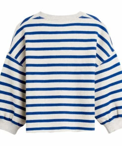 Fash Striped Sweatshirt Navy blue Bellerose Fashion Teen, Children -Bellerose Elegant Shop fash striped sweatshirt navy blue bellerose fashion teen children 8