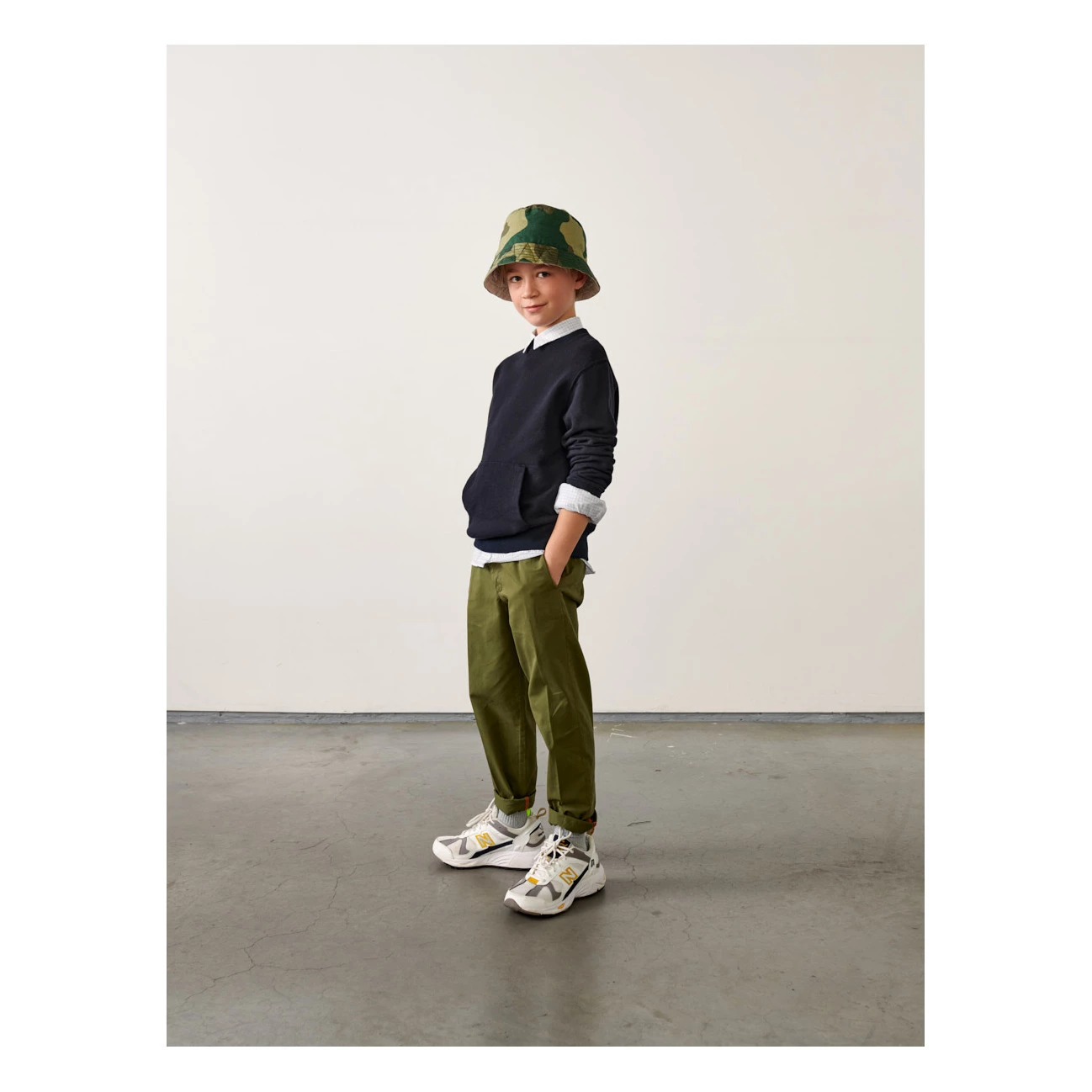 Faxo Hoodie Navy blue Bellerose Fashion Teen, Children 3 Faxo Hoodie Navy blue Bellerose Fashion Teen, Children - Image 3