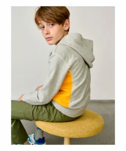 Faz Zip-Up Hoodie Grey Bellerose Fashion Teen, Children -Bellerose Elegant Shop faz zip up hoodie grey bellerose fashion teen children 4