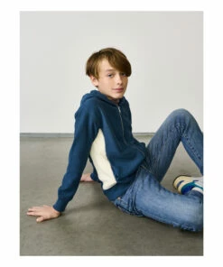 Faz Zip-Up Hoodie Peacock blue Bellerose Fashion Teen, Children 10 Faz Zip-Up Hoodie Peacock blue Bellerose Fashion Teen, Children -Bellerose Elegant Shop faz zip up hoodie peacock blue bellerose fashion teen children 2