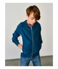 Faz Zip-Up Hoodie Peacock blue Bellerose Fashion Teen, Children 11 Faz Zip-Up Hoodie Peacock blue Bellerose Fashion Teen, Children -Bellerose Elegant Shop faz zip up hoodie peacock blue bellerose fashion teen children 3