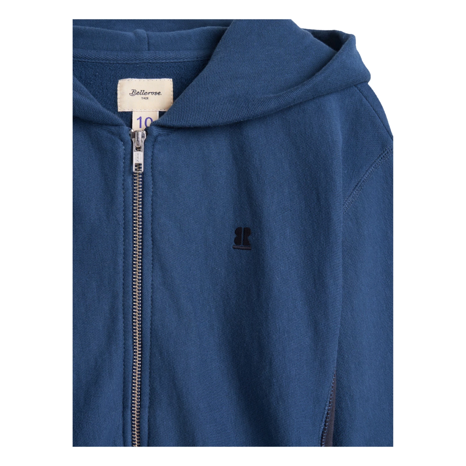 Faz Zip-Up Hoodie Peacock blue Bellerose Fashion Teen, Children 6 Faz Zip-Up Hoodie Peacock blue Bellerose Fashion Teen, Children - Image 6