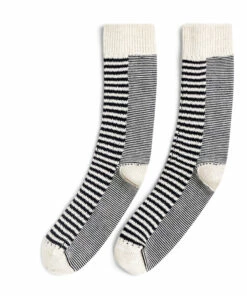Feaven Striped Socks - Women’s Collection - Black Bellerose Fashion Adult