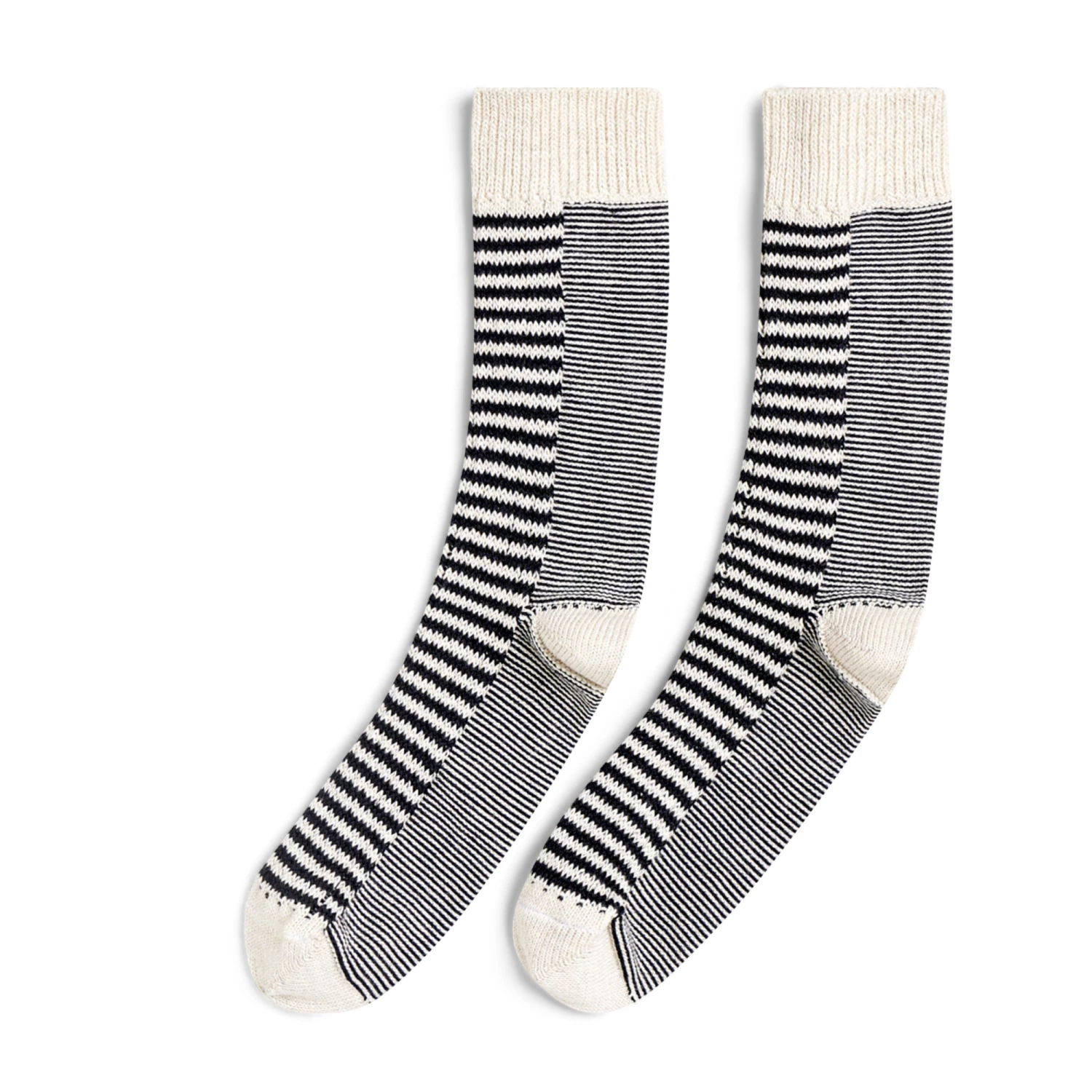 Feaven Striped Socks - Women’s Collection - Black Bellerose Fashion Adult 1 Feaven Striped Socks - Women’s Collection - Black Bellerose Fashion Adult