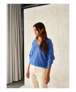 Fellow Sweatshirt - Women’s Collection - Blue Bellerose Fashion Adult 7 Fellow Sweatshirt - Women’s Collection - Blue Bellerose Fashion Adult -Bellerose Elegant Shop fellow sweatshirt women rsquo s collection blue bellerose fashion adult 2