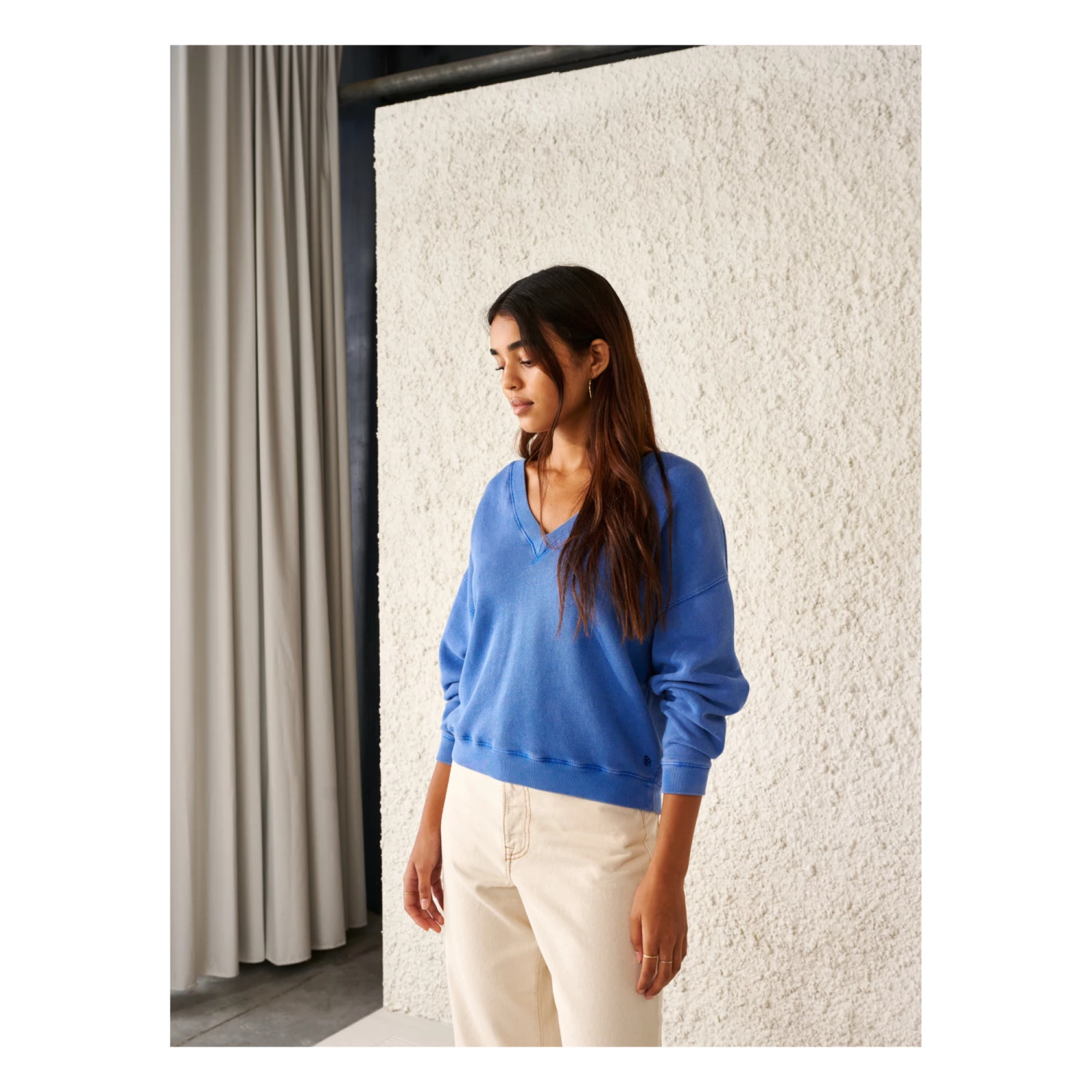 Fellow Sweatshirt - Women’s Collection - Blue Bellerose Fashion Adult 3 Fellow Sweatshirt - Women’s Collection - Blue Bellerose Fashion Adult - Image 3