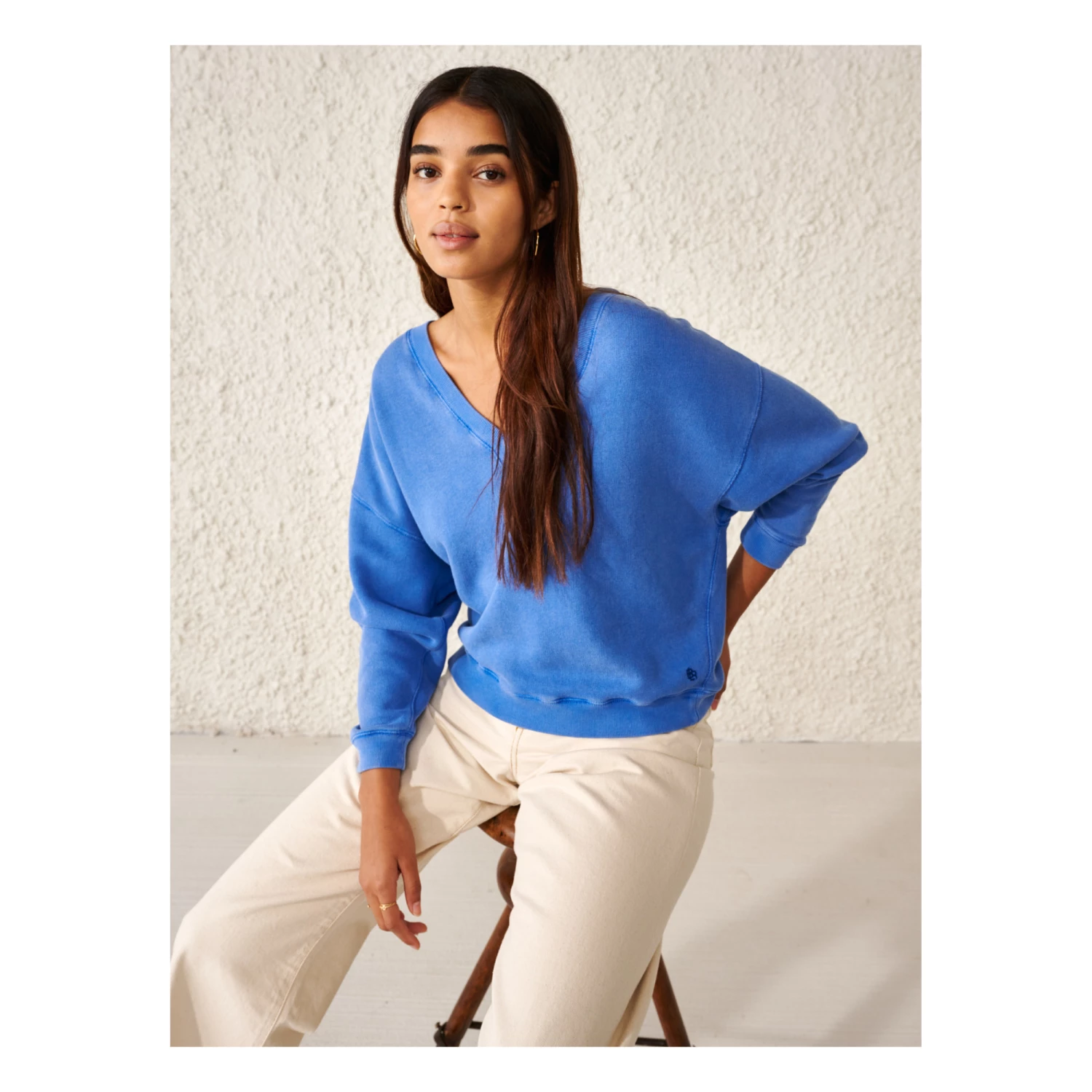 Fellow Sweatshirt - Women’s Collection - Blue Bellerose Fashion Adult 4 Fellow Sweatshirt - Women’s Collection - Blue Bellerose Fashion Adult - Image 4