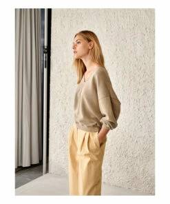 Fellow Sweatshirt - Women’s Collection - Khaki Bellerose Fashion Adult -Bellerose Elegant Shop fellow sweatshirt women rsquo s collection khaki bellerose fashion adult 4