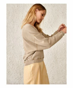 Fellow Sweatshirt - Women’s Collection - Khaki Bellerose Fashion Adult -Bellerose Elegant Shop fellow sweatshirt women rsquo s collection khaki bellerose fashion adult 5