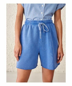 Figui Fleece Shorts - Women’s Collection - Blue Bellerose Fashion Adult -Bellerose Elegant Shop figui fleece shorts women rsquo s collection blue bellerose fashion adult 2