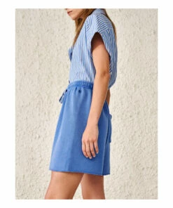 Figui Fleece Shorts - Women’s Collection - Blue Bellerose Fashion Adult -Bellerose Elegant Shop figui fleece shorts women rsquo s collection blue bellerose fashion adult 3