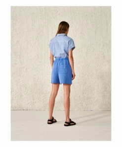 Figui Fleece Shorts - Women’s Collection - Blue Bellerose Fashion Adult -Bellerose Elegant Shop figui fleece shorts women rsquo s collection blue bellerose fashion adult 6