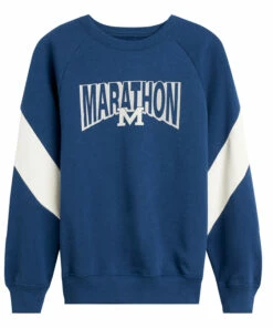 Firsty Vintage College Sweatshirt Blue Bellerose Fashion Teen, Children