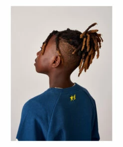 Firsty Vintage College Sweatshirt Blue Bellerose Fashion Teen, Children -Bellerose Elegant Shop firsty vintage college sweatshirt blue bellerose fashion teen children 4