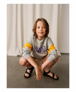 Firsty Vintage College Sweatshirt Grey Bellerose Fashion Teen, Children -Bellerose Elegant Shop firsty vintage college sweatshirt grey bellerose fashion teen children 5