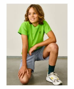 Fluk Organic Cotton Shorts Lilac Bellerose Fashion Teen, Children -Bellerose Elegant Shop fluk organic cotton shorts lilac bellerose fashion teen children 3