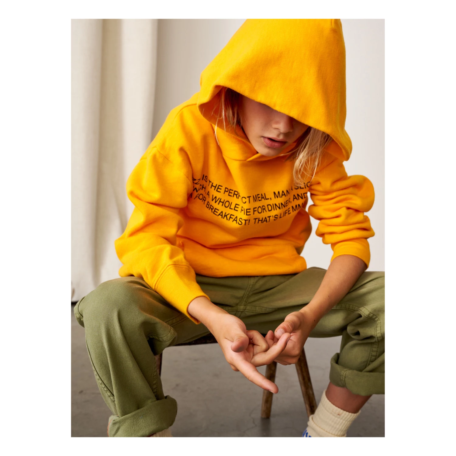 Food Hoodie Orange Bellerose Fashion Teen, Children 4 Food Hoodie Orange Bellerose Fashion Teen, Children - Image 4