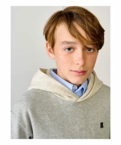 Food Pocket Hoodie Grey Bellerose Fashion Teen, Children -Bellerose Elegant Shop food pocket hoodie grey bellerose fashion teen children 3