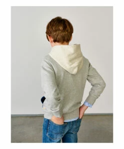 Food Pocket Hoodie Grey Bellerose Fashion Teen, Children -Bellerose Elegant Shop food pocket hoodie grey bellerose fashion teen children 5