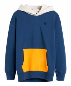 Food Pocket Hoodie Peacock blue Bellerose Fashion Teen, Children