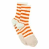 Fopky Striped Socks - Women’s Collection - Orange Bellerose Fashion Adult