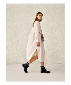 Gaby Striped Shirt Dress - Women’s Collection - Lilac Bellerose Fashion Adult -Bellerose Elegant Shop gaby striped shirt dress women rsquo s collection lilac bellerose fashion adult 4