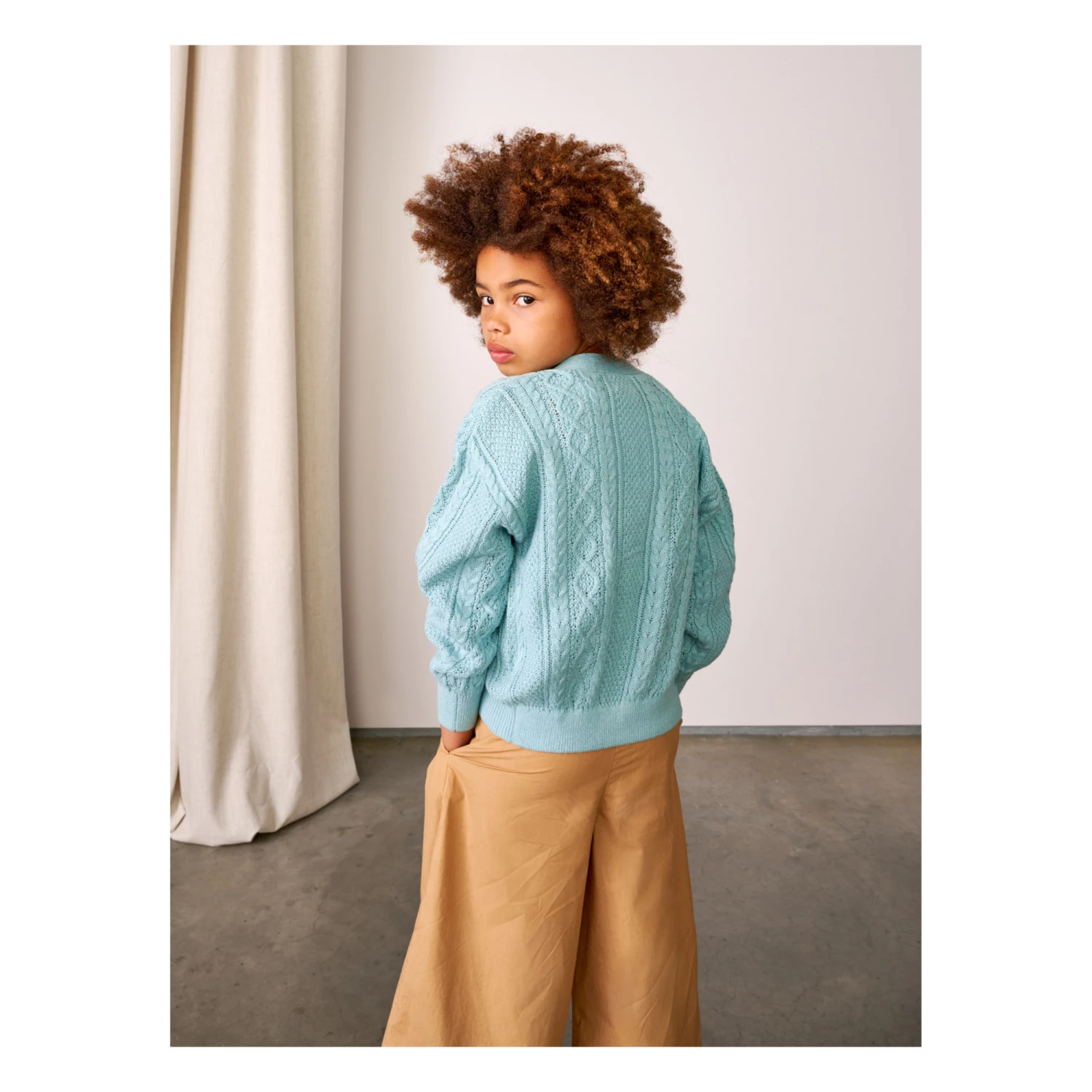 Gehce Cardigan Blue Bellerose Fashion Teen, Children 5 Gehce Cardigan Blue Bellerose Fashion Teen, Children - Image 5