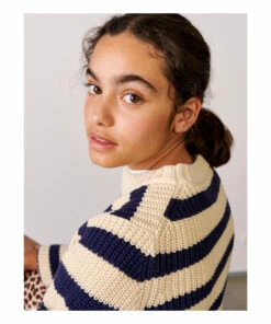 Gelza Striped Jumper Navy blue Bellerose Fashion Teen, Children -Bellerose Elegant Shop gelza striped jumper navy blue bellerose fashion teen children 3