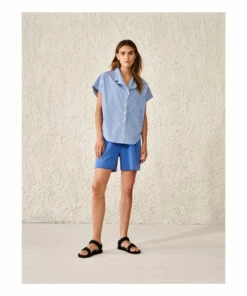 Gerda Striped Shirt - Women’s Collection - Blue Bellerose Fashion Adult