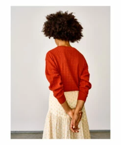 Ginour Cashmere Jumper Brick red Bellerose Fashion Teen, Children -Bellerose Elegant Shop ginour cashmere jumper brick red bellerose fashion teen children 4