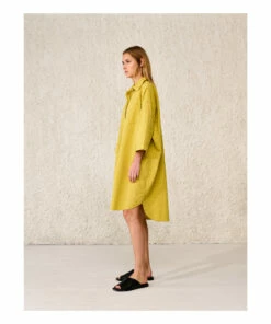 Gladys Striped Shirt Dress - Women’s Collection - Yellow Bellerose Fashion Adult -Bellerose Elegant Shop gladys striped shirt dress women rsquo s collection yellow bellerose fashion adult 5