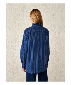 Greta Striped Shirt - Women’s Collection - Blue Bellerose Fashion Adult -Bellerose Elegant Shop greta striped shirt women rsquo s collection blue bellerose fashion adult 6