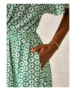Hamimi Embroidered Dress - Women’s Collection - Green Bellerose Fashion Adult -Bellerose Elegant Shop hamimi embroidered dress women rsquo s collection green bellerose fashion adult 3
