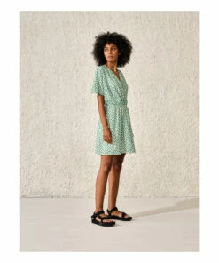 Hamimi Embroidered Dress - Women’s Collection - Green Bellerose Fashion Adult -Bellerose Elegant Shop hamimi embroidered dress women rsquo s collection green bellerose fashion adult 4