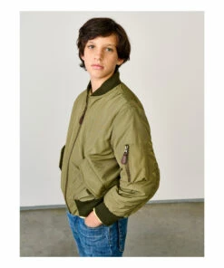 Hanyh Bomber Jacket Khaki Bellerose Fashion Teen, Children -Bellerose Elegant Shop hanyh bomber jacket khaki bellerose fashion teen children 2