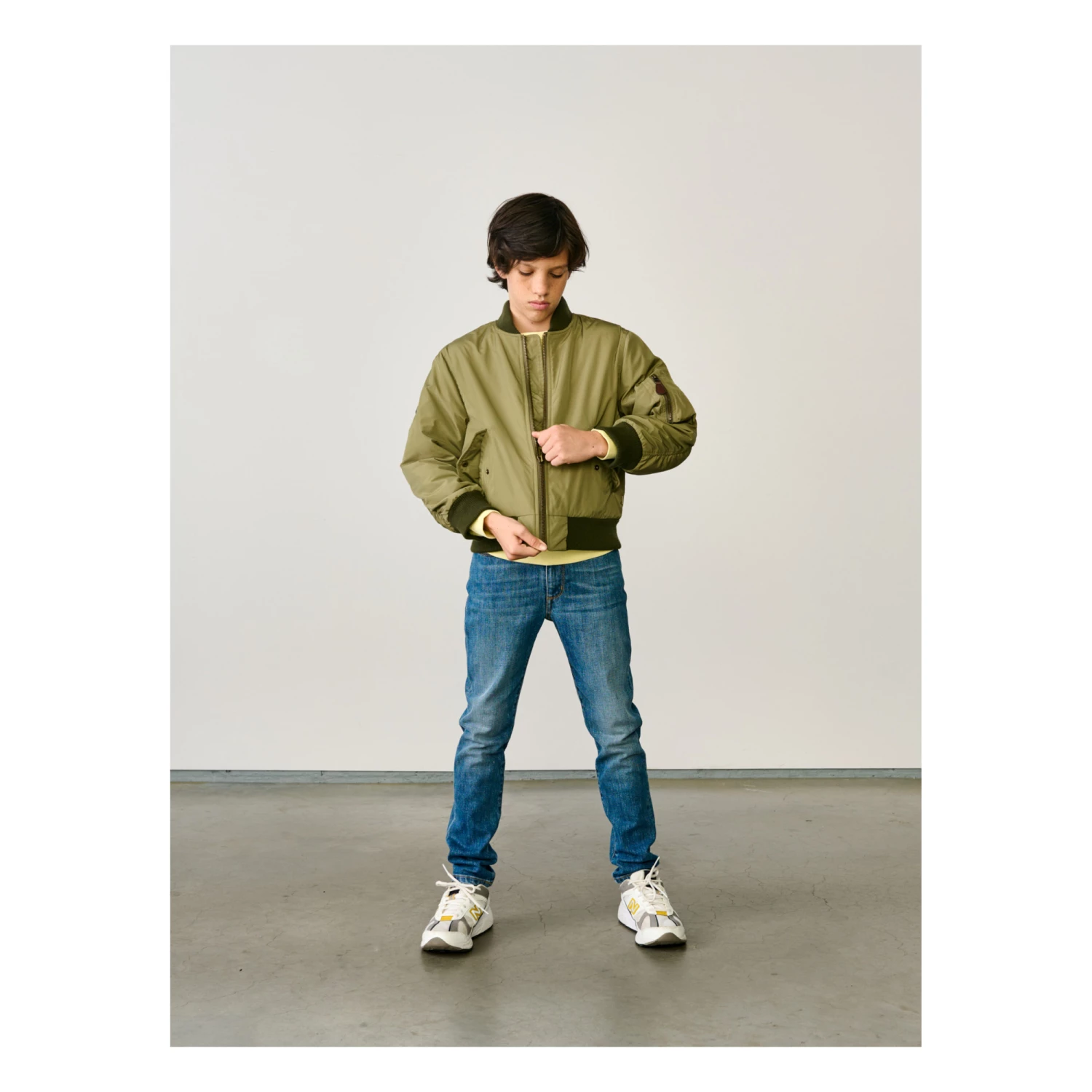 Hanyh Bomber Jacket Khaki Bellerose Fashion Teen, Children 1 Hanyh Bomber Jacket Khaki Bellerose Fashion Teen, Children
