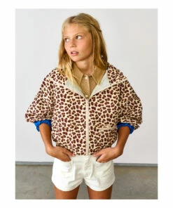 Harrod Reversible Leopard Print Jacket Grey Bellerose Fashion Teen, Children -Bellerose Elegant Shop harrod reversible leopard print jacket grey bellerose fashion teen children 2