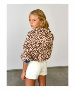 Harrod Reversible Leopard Print Jacket Grey Bellerose Fashion Teen, Children -Bellerose Elegant Shop harrod reversible leopard print jacket grey bellerose fashion teen children 4