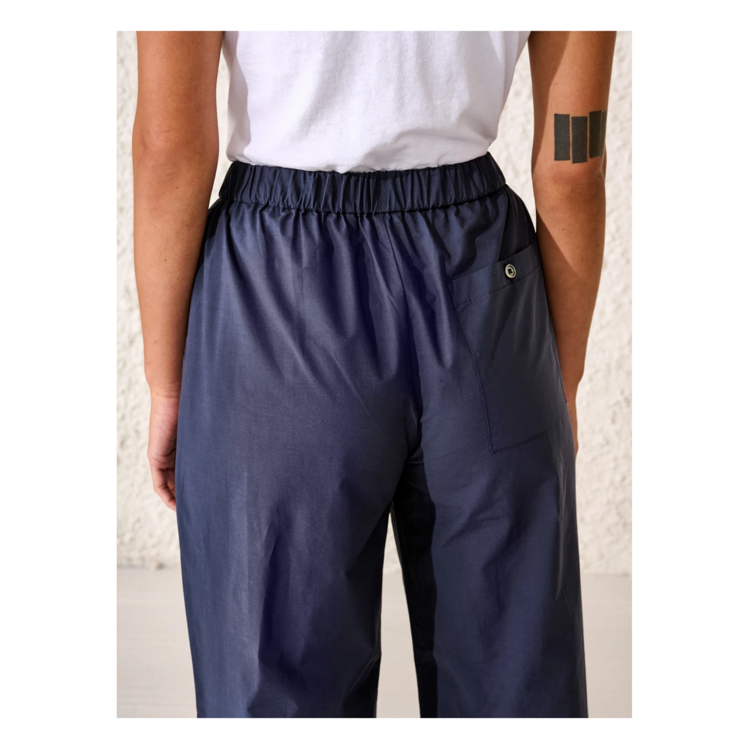 Helios English Embroidery Trousers - Women’s Collection - Navy blue Bellerose Fashion Adult 5 Helios English Embroidery Trousers - Women’s Collection - Navy blue Bellerose Fashion Adult - Image 5