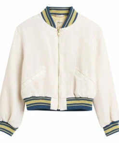 Heron Bomber Jacket White Bellerose Fashion Teen, Children